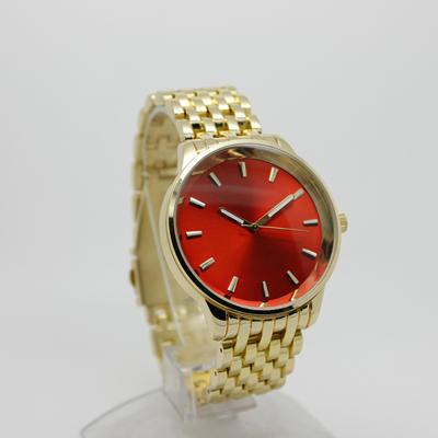 China Unique design red face japan movt women men automatic date watch custom logo chinese wholesale watches watch stainless steel for sale