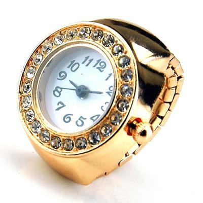 China Simple classic fashion metal finger ring quartz water resistant 2020 alloy luxury gold watch for sale