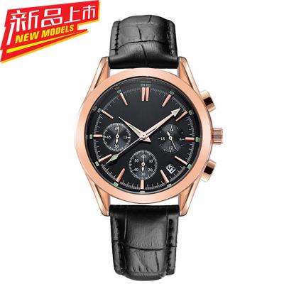 China Wholesale Chinese Chronograph Rose Gold Case Japan Movt Quartz Stainless Steel Watches Man Watches 2020 Japan Movt Luxury Quartz Watch for sale