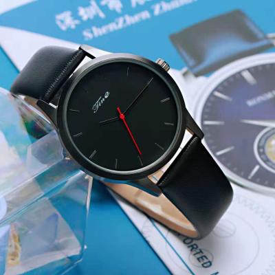 China Non-specific fashion leather man and woman quartz watch cheap stainless steel quartz watches good leather watch for sale