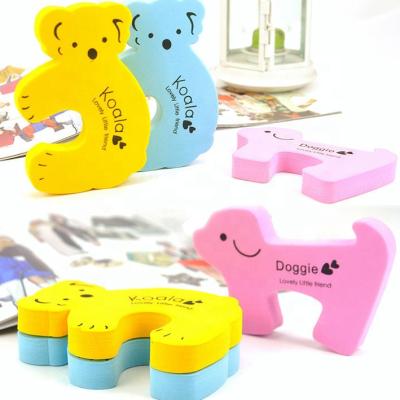 China Child Protect High Quality Cartoon Kids Finger Protect EVA Lock Safety Guard Door Stopper Holder for sale