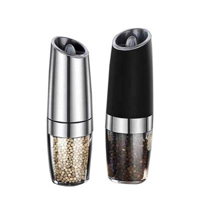 China Gravity Pepper Grinder or Viable Electric Salt Mill with Adjustable Coarseness Stainless Portable Manual Pepper Salt Grinder for Kitchen for sale