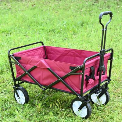 China Purchases ; Hot Sale Ergonomic Design Camping Retractable Fit All Terrain Cart Utility Beach Cart With Canopy for sale