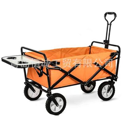 China Purchases ; Hot Sale Ergonomic Design Camping Retractable Fit All Terrain Cart Utility Beach Cart With Canopy for sale