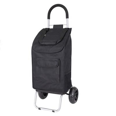 China Collapsible Wheeled Trolley Cart Folding Shopping Cart Folding Trolley On Wheels for sale