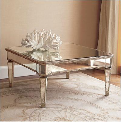 China Modern Decorative Mirrored Coffee Table Guanding Factory Hotsale Home Interior Design Coffee Table for sale