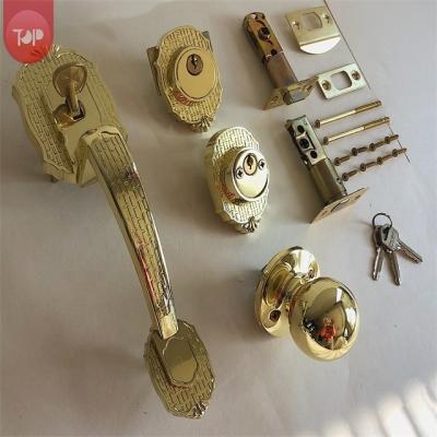 China Top-8061 Modern Pull Handle Set Wholesale High Quality 60 70mm Adjustable Security Level Handle Set For Entrance Door for sale