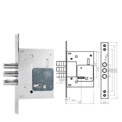 China Steel//zinc stainless steel main door using stainless steel mortise door lock cylinder wide body for sale