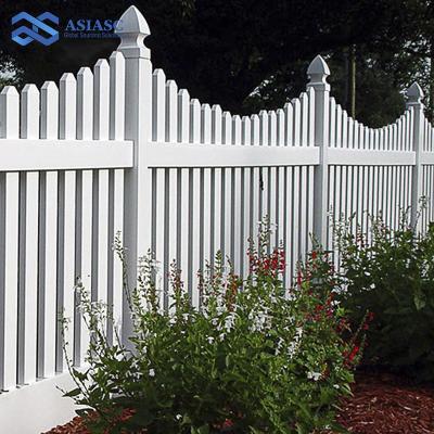 China Easily Assembled Yard Decorative Vynl Garden Security Anti Climb Plastic Custom Plastic Fence White PVC Fence for sale