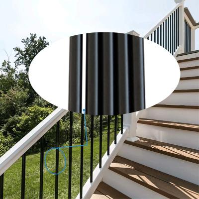 China Wholesale Modern Outdoor Security Nature Post Railing Stair Railing Metal Hand Balusters Wrought Iron Steel Railings for sale