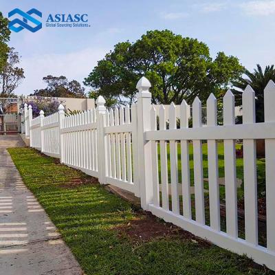 China Easily Assembled Hot Selling Plastic PVC Garden Fences White Agricultural Fence for sale