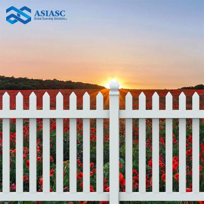 China 2022 New Design Easily Assembled White PVC Picket Game Fence With Cheap Price for sale