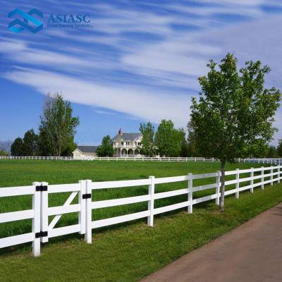 China 2022 New Easily Assembled Horse Fence PVC Fencing For Plastic Horse Arena Fencing for sale