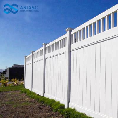 China Easily Assembled English Fence Composite Plastic PVC Material Temporary Fence Portable Pool Barrier for sale