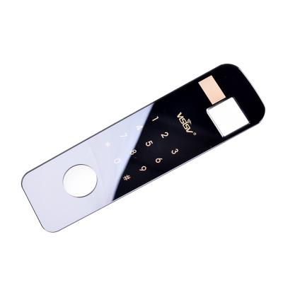 China Custom design mirro effect acrylic electroplating acrylic panel for smart lock for sale