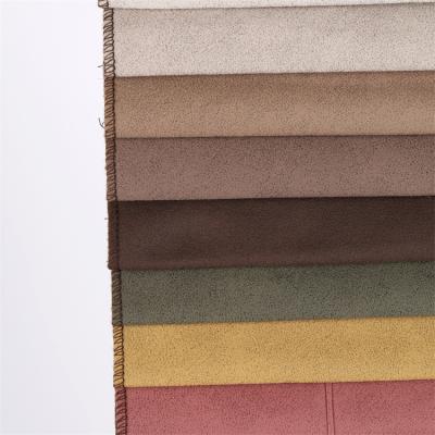 China Factory Supply Furniture Textile Breathable Upholstery Sofa Fabric Suede Fabric for sale