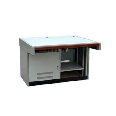 China Simple Used Customized PC Desktop Surveillance Operation Table for sale