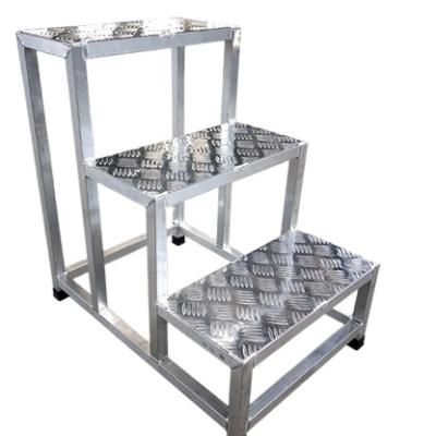 China Custom Metal Ladder Small Folding Ladders Step Stool Folding Step Stools Sheet Metal Fabrication for sale