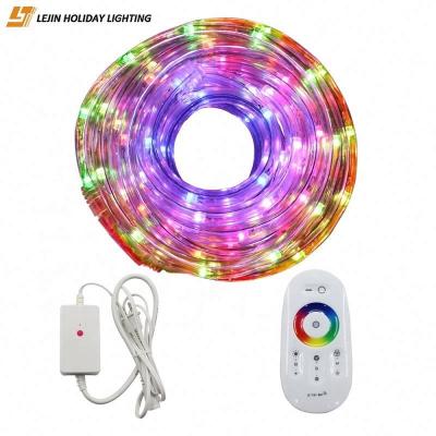 China Rope light Holiday decoration LED RGB remote control 20M rope light for sale