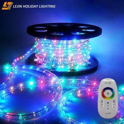 China Holiday Party Outdoor Decoration Remote Control 20M Change Color Led Lights Rope Smart Light For Outdoor Decoration for sale