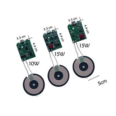 China Powe rbank GOGOLIN QI Standard Customize DIY Current Supply 5W 10W 15w 1 Coils Board Wireless Charging Transmitter for sale