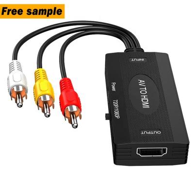 China hot sale amazon splitter adapter 1080P 720P abs rca changer hdmi to av hdmi converter to av for sale