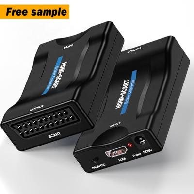 China High Quality Hd 1.3 5v Adapter Gbps 1080P Mini 300MHz 10.2 hdmi to SCART to SCART Hdmi Converter for sale