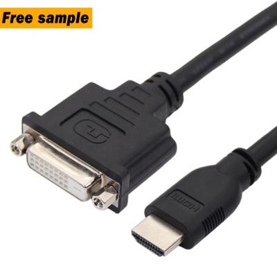 China COMPUTER best selling 15cm converter 1080p male to female hdmi to dvi 24+1 HD cable for computer TV for sale