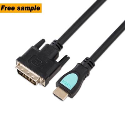 China COMPUTER customize logo length 1.5m 3m 5m 10m male to male 1080P high definition with av hdmi to dvi cable for sale