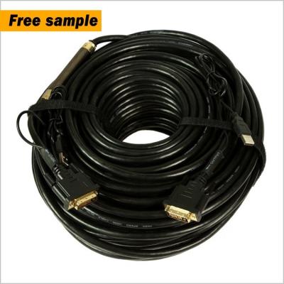 China COMPUTER best selling 1080p 6m 10m male to male 20m data cable dvi to dvi HD video cable for sale