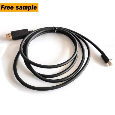 China High quality COMPUTER box 25 mini video displayport 4k male short 1.8m DP to DP cable 8k 144hz for sale