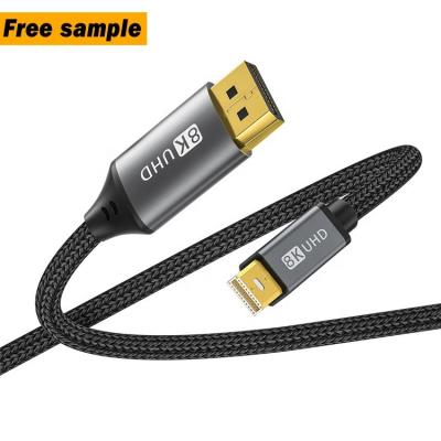 China Best selling 4K 1.4 COMPUTER video 1m profibus 50 wire displayport male to male mini DP to DP cable 8k 144hz for sale