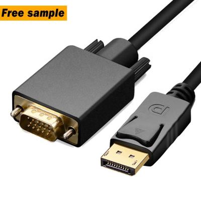 China Custom Wholesale COMPUTER Factory Adapter 1.8m PVC Supports High Speed ​​Converter 1080p DP To VGA Cable for sale