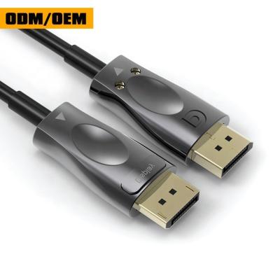 China High Quality 8K@60Hz 10m COMPUTER HDTV Short to Displayport AOC DP Version 1.4 Fiber Optic Cable for sale