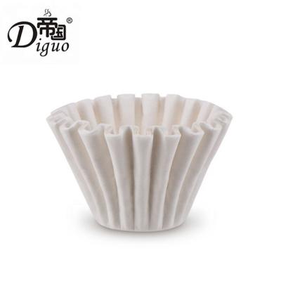 China Hot Diguo Hotels Selling 1 - 2 Cups 2 - 4 Cups Bowl Shape Coffee Filter Paper Cake Shape Hand Drip Coffee Filter Paper for sale