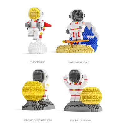 China DIY Brick LELE BROTHER DIY Tiny Particles Diy Puzzle Gift Toys Space Astronaut Action Figure Building Block Building Bricks for sale