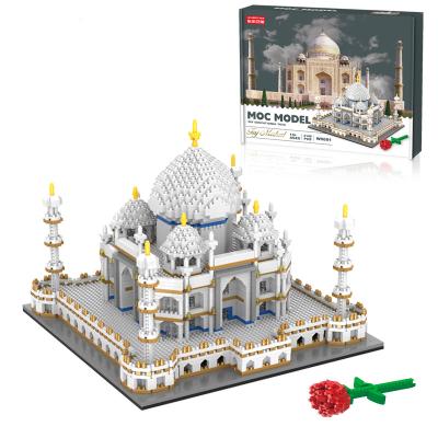 China Intelligence Building Development Customize Architecture Taj Mahal Mini Building Blocks 3D Puzzle Pixel Bricks Toys for sale