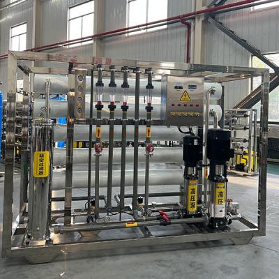 China 4T Double Stage Commercial Reverse Osmosis RO System Water Filtration Equipment for sale