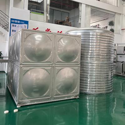 China Contenedores de agua de acero inoxidable para el agua doméstica en el techo en venta