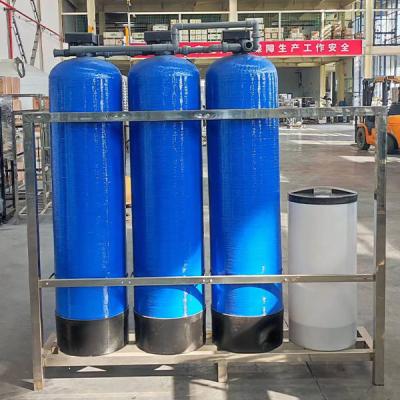 China 4T/H Commercial Resin Energy Saving Water Softening Machine With Sand Filter for sale