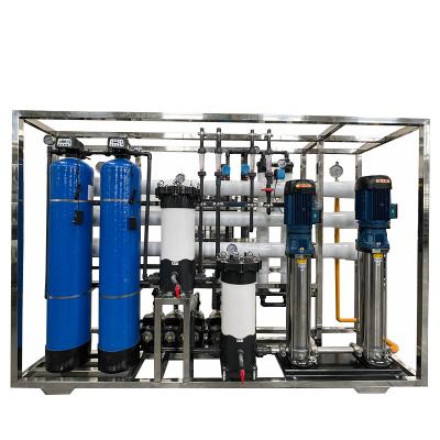 China Sea Water Filter Equipment Desalination RO Treatment Plant , Reverse Osmosis Water Purification System 24m3/day Capacity for sale