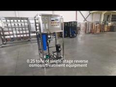 0.25 tons of single-stage reverse osmosis treatment equipment