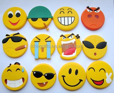 China Eco-Friendly Magnetic Souvenir Soft PVC Face Fridge Magnet Button Rubber Magnet for sale