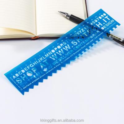 China Eco-friendly that is made by plastic ruler with a hole 13cm L-shaped ruler for sale