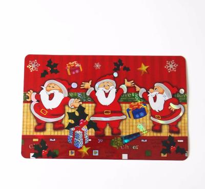 China Customized Viable Full Color Printing Plastic Christmas PP Place Mat for sale