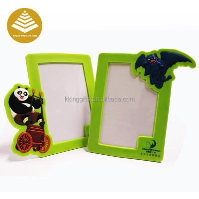 China Plastic Custom Design 2d / 3d PVC Silicone Rubber Photo Picture Frame For Wholesale for sale