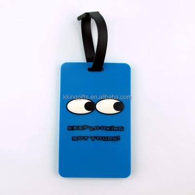 China Printable Promotion Free Sample Template Airline PVC Hard Plastic Luggage Tag for sale