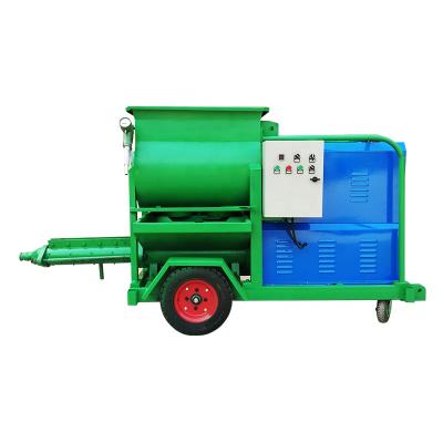 China Construction Engineering CE Motor Automatic Sand Mortar Pump Machine Wall Cement Plaster Spray Sales for sale