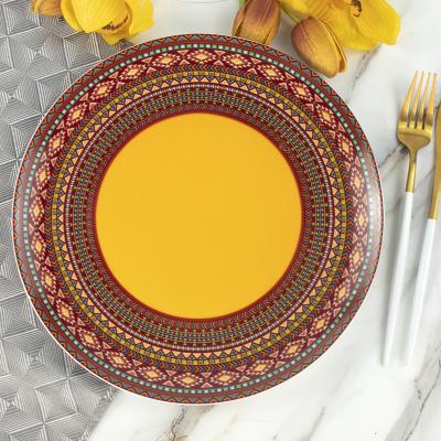 China Sustainable Factory Guangzhou Porcelain Dinnerware Ceramic Plates Spaghetti Dish Turkish Dish for sale