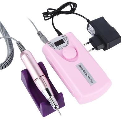 China High Speed ​​Private Label Battery 30000rpm Portable Cordless Rechargeable Electric Nail Drill for sale